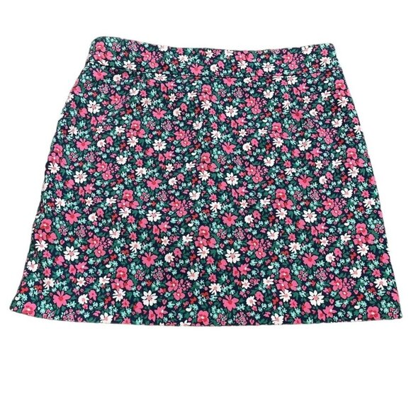 Croft & Barrow Women Pink Floral Skorts Skirt Size 8 - Colorful Spring / Summer - Picture 2 of 10